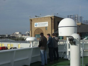 Merian leaving the NOCS pier, Southampton