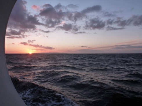 Sunset at sea