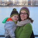 Lisa Neef with her son in Hamburg this winter.