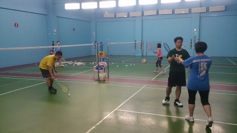 Badminton time. Photo: Howard