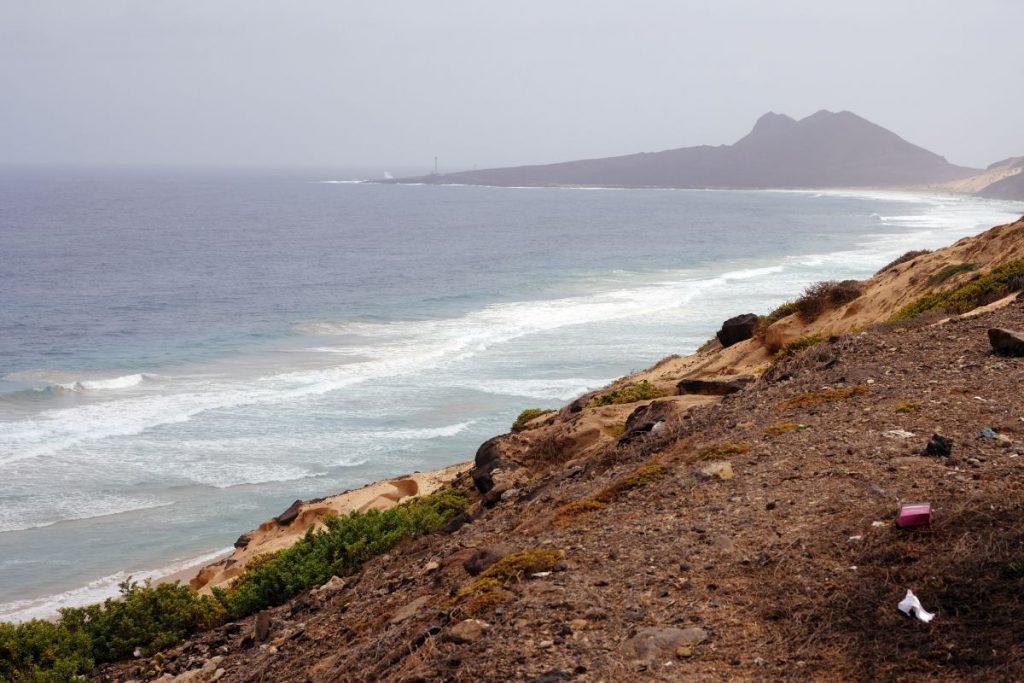 On the way to Calhau. The CVAO is located on the peninsula in the background. Photo: Jan Steffen/GEOMAR