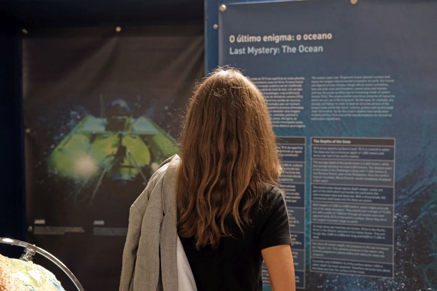 The cluster of excellence "The Future Ocean" shows its exhibition "Future Ocean Dialogue" in Mindelos. Photo: Jan Steffen/GEOMAR
