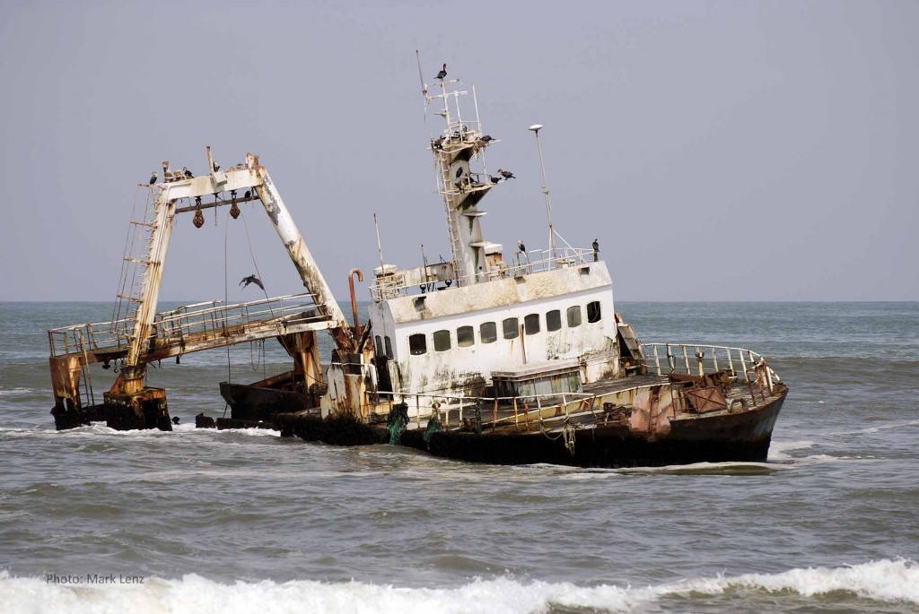 The waters here are dangerous because of the fog and ever-changing sandbanks. Shipwrecks give proof of this.