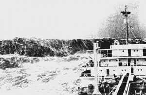 Freak wave in the Bay of Biscay, c. 1940 (NOAA)