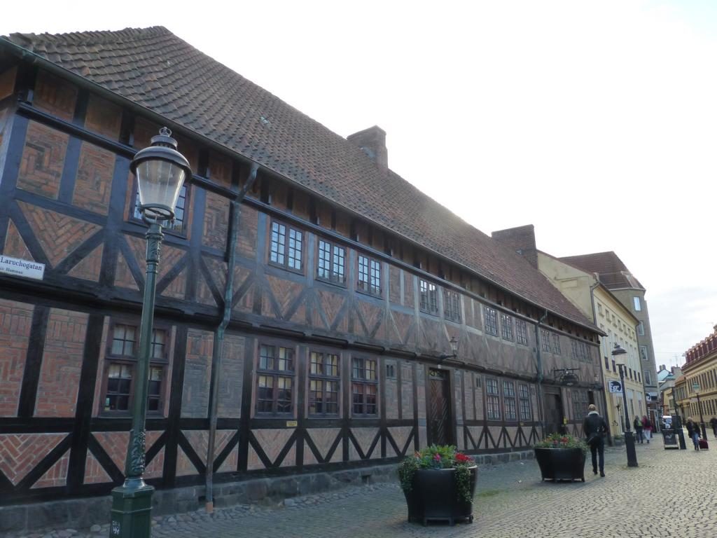 An old wood beamed building in the city of Malmö. Photo by Fabian Wolf