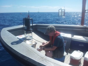 Jana sampling from the integrated water sampler