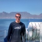The Author in front of Table Mountain, South Africa
