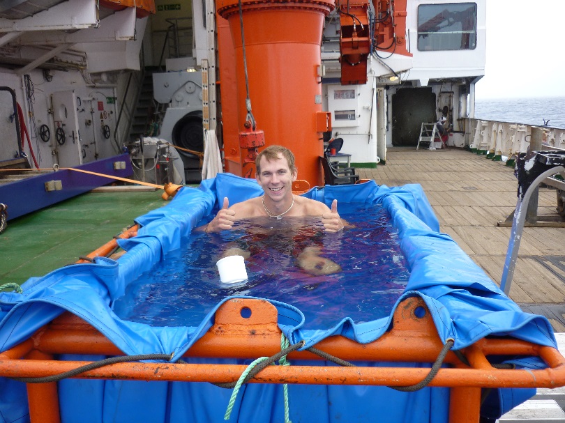 Calibration tank - and  Swimming pool. Photo: Anne Scherhag 