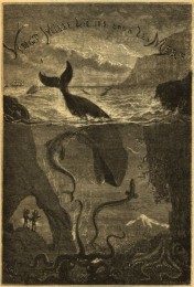 Das Buchcover von 20.000 Meilen unter dem Meer, wie es zu Vernes Lebzeiten von seinem Verleger Pierre-Jules Hetzel veröffentlicht wurde. (Quelle: Public Domain via Wikimedia Commons)
