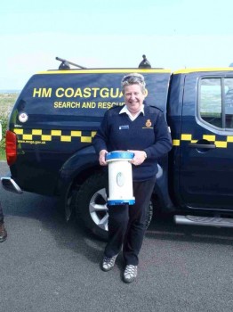 Schottische Coast Guard mit verloren geglaubtem Forschungsgeräte. Foto: Privat