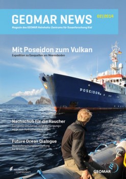 Cover der GEOMAR NEWS 02/2014. Foto: Christian Howe, Grafik: Christoph Kersten, GEOMAR