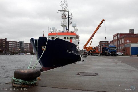 FS POSEIDON am GEOMAR in Kiel. Foto: J. Steffen