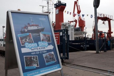 Auch für uns ein Highlight der Kieler Woche: Open Ship auf FS ALKOR. Foto: Jan Steffen