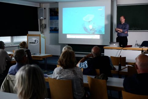 Kieler-Woche-Vortrag mit Dr. Matthias Haeckel. Foto: Jan Steffen