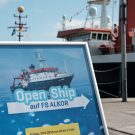 Hier geht's lang: Open Ship auf der FS ALKOR. Photo: Jan Steffen / GEOMAR