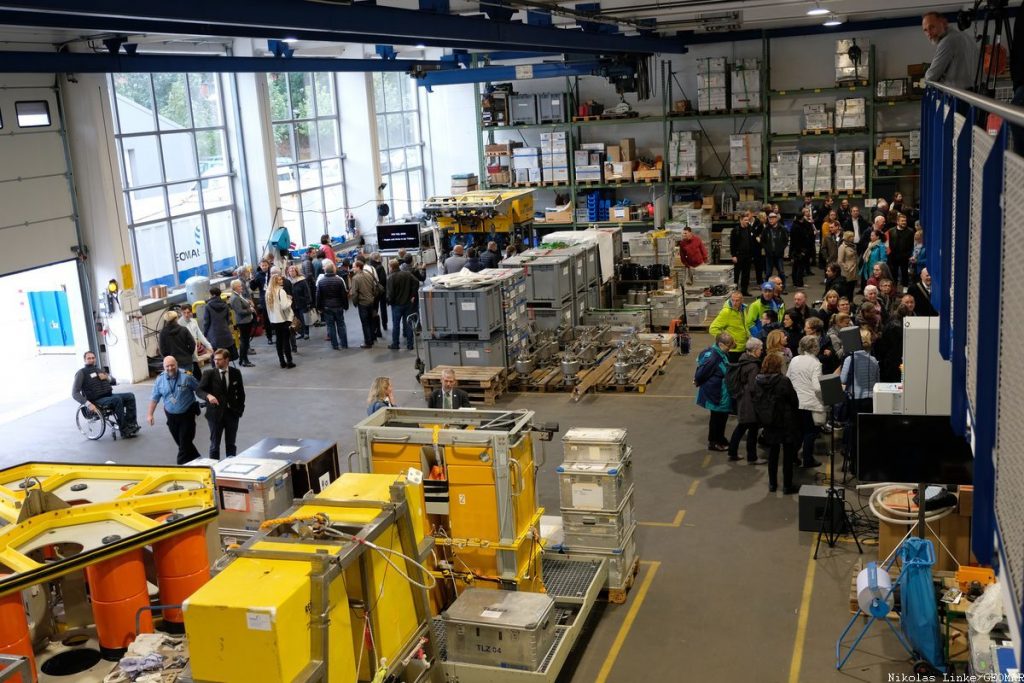 Unsere Besucherinnen und Besucher im TLZ. Foto: Nikolas Linke/GEOMAR