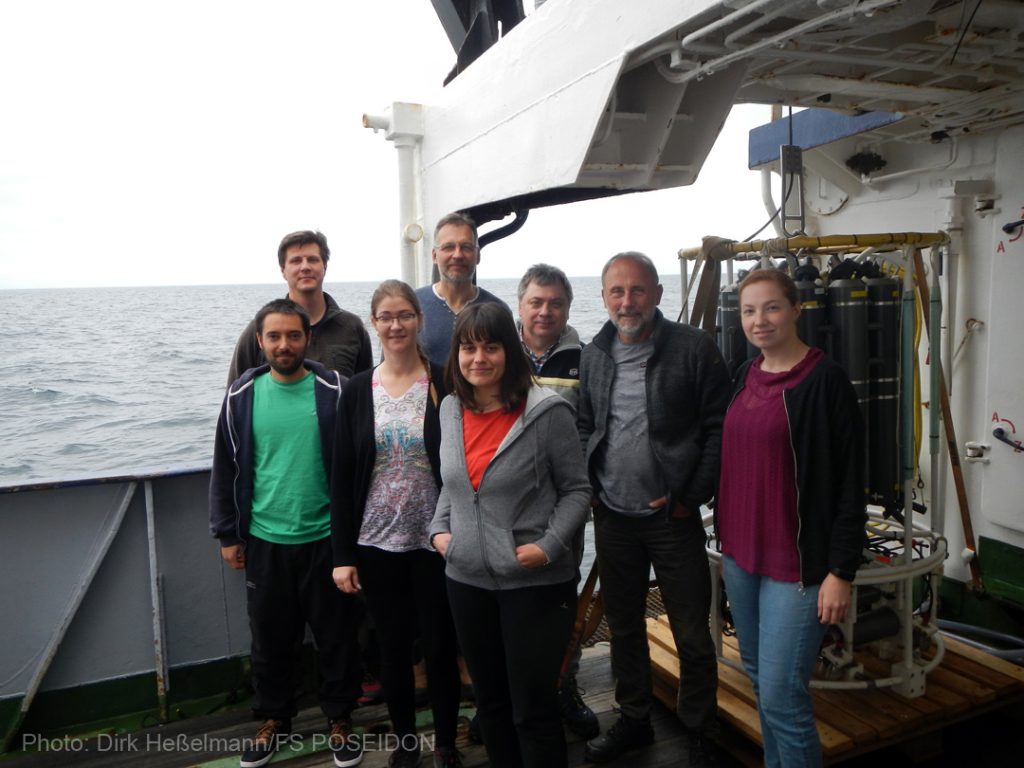 Das Team, mit dem ich in den vergangenen drei Wochen gearbeitet und gelebt habe. Photo: Dirk Heßelmann/FS POSEIDON