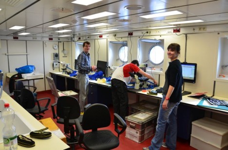 Labor – fast fertig / laboratory - nearly ready. ©Thomas Walter