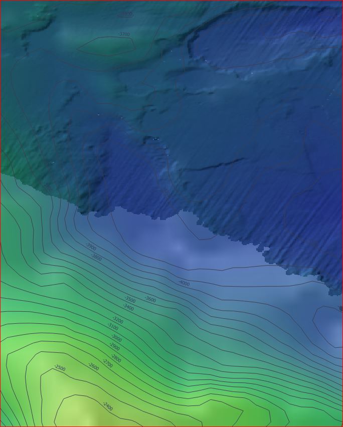 Mappings performed on the research vessel SONNE have a significantly higher resolution than the GEBCO. Photo: Melanie Steffen