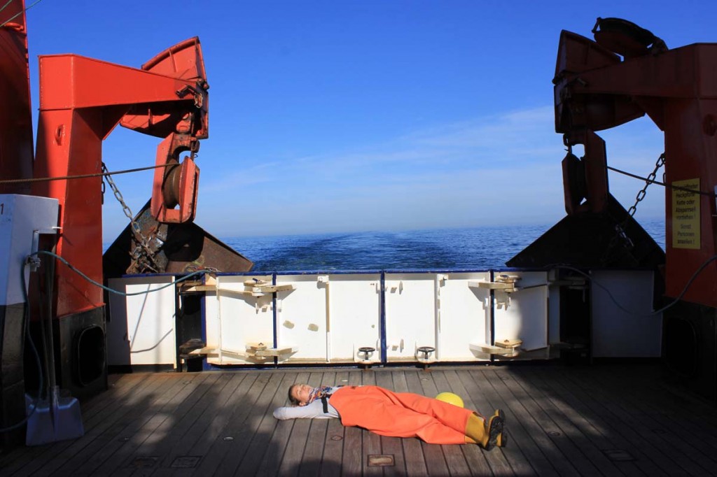 Ein Sonnenschläfchen zwischen zwei Fischgängen. Foto: Sophia Wagner