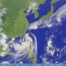 Satellite image of Fung-Wong typhoon. Image satellite du typhon Fung-Wong. Source: Central Weather Bureau