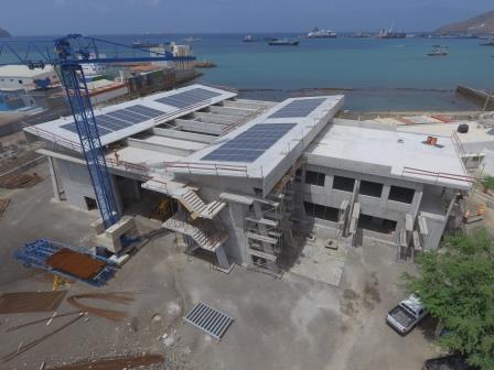 Current aerial view of the Ocean Science Centre Mindelo, Cabo Verde, Photo: Filipe Mandl