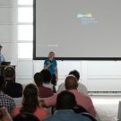 In the morning, Arne Körtzinger and Cordula Zenk welcome all participants of the international workshop. Photo: Jan Steffen/GEOMAR