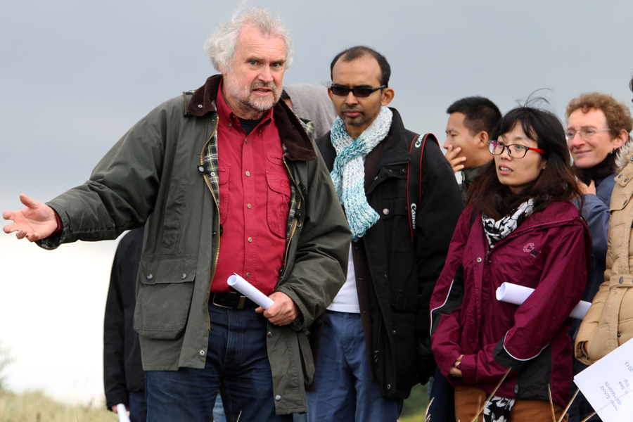 Prof. Stattegger during the fieldtrip