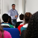 Andreas Kortenhaus during his lecture