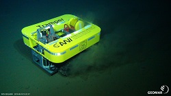 The crawler's firsts steps at the seafloor.