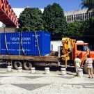 Arrival of the exhibition container at Dragao do Mar, Photo: Friederike Balzereit, Future Ocean