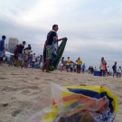 Copacabana during a Brazilian game. 