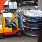 Unloading bags. Photo: Ulf Riebesell