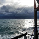 Calm weather while leaving the English Channel 