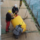 Tethering the buoy
Photo: Ulf Riebesell