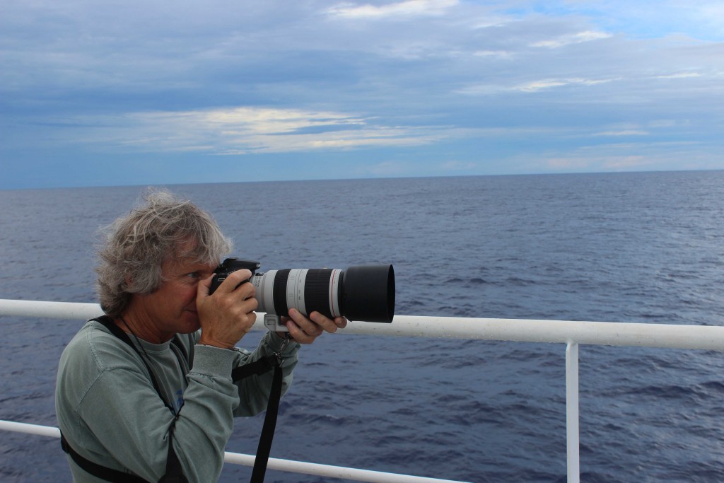 Michel at work. (Photo by Kandice Gunning)