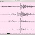 Earthquake waves generated by the Sept 9, 2017 Mexiko earthquake (magnitude 8.2). The waves travel through the earth, similar to a medical computer tomography. We use these data to reconstruct the inner structure of our planet.