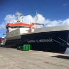 The Maria S Merian in the harbour of Las Palmas de Gran Canaria, one day before departure. Photo: D. Lange, GEOMAR