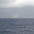 A rainbow on the vast Atlantic Ocean after sailing out of Las Palmas de Gran Canaria. Photo: A. Beniest/ UMPC