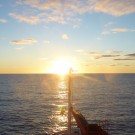 Sunset in the South Atlantic Ocean. Photo: Christina Schmidt