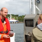 GEOMAR.tv begleitet Matthias Paulsen auf seine wöchentliche Probennahme auf der Kieler Innenförde. Foto: Maike Nicolai, GEOMAR