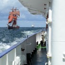 Traditionssegler in der Kieler Innenförde. Foto: J. Steffen, GEOMAR