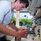 Labor statt Strand: Die Teilnehmer der 8. Sommerschule für Marine Geowissenschaften waren begeistert. Foto: J. Steffen