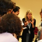 Nancy Baron explaining power tools for science communicators. Photo: Christian Urban