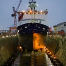 POLARSTERN im Trockendock. Foto: Jan Steffen