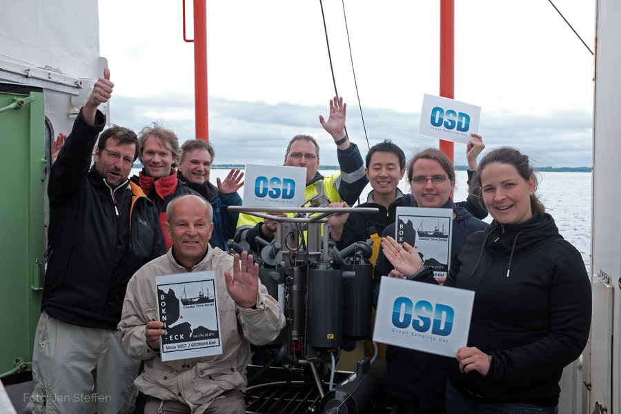 Das OSD2015-Team vom GEOMAR und von der Uni Kiel. Foto: Jan Steffen