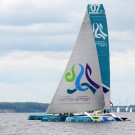 Auch High-Tech-Trimarane sind auf der Kieler Woche - und bei Boknis Eck -  zu Gast.