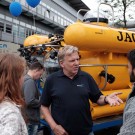 Wie immer beliebt: Tauchboot JAGO. Pilot und Entwickler Jürgen Schauer erklärt die Einsatzmöglichkeiten von Deutschlands einzigem Forschungstauchboot. Foto: J. Steffen, GEOMAR