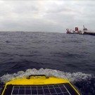 So sah unser Kollege Wave Glider die SONNE gestern / How our colleague WG (Wave Glider) saw the SONNE yesterday. Photo: GEOMAR