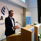 "Jeder trägt Verantwortung" - Bundesentwicklungsminister Dr. Gerd Müller während der Zukunftstour in Kiel. Foto: Jan Steffen